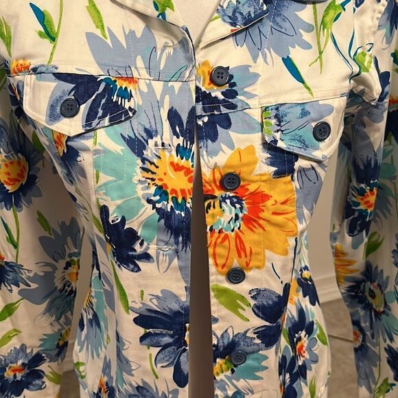 Patrick Christopher Multi Color Floral Design Jacket  Small - Picture 2 of 14